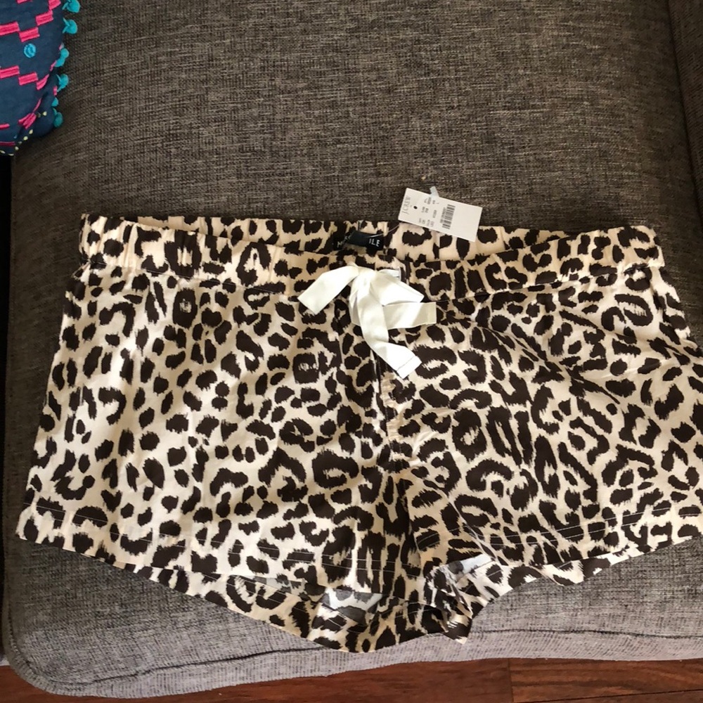 Cheetah print pj shorts